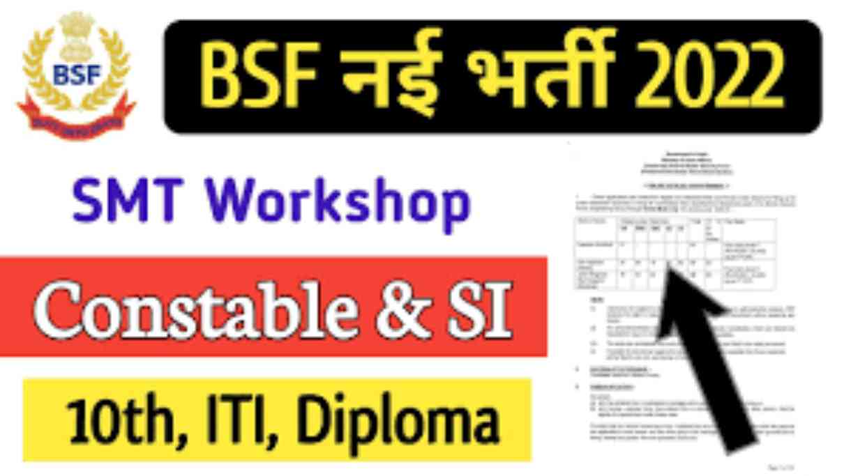 BSF Bharti 2022 BSF Constable, Sub Inspector Online Form 2022