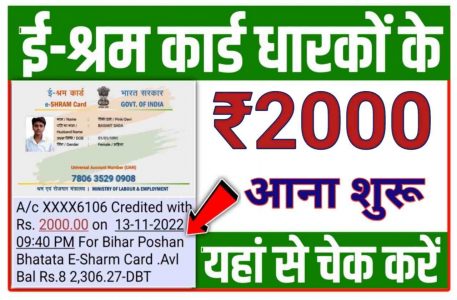 e shram card new payment