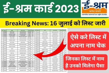 ई-श्रम कार्ड का पैसा कैसे चेक करे?