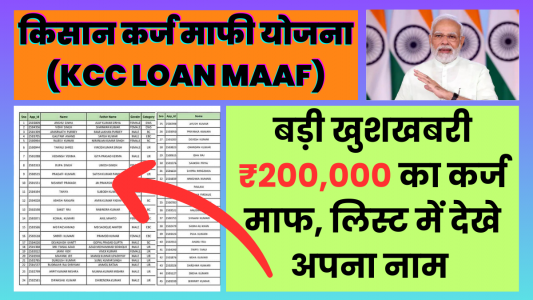 Good News for KCC LOAN MAAF: किसानों का ₹200000 तक कर्ज माफ