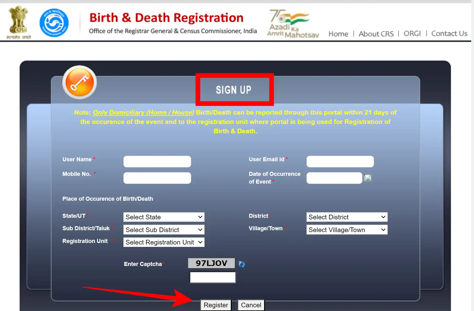 Birth Certificate Website