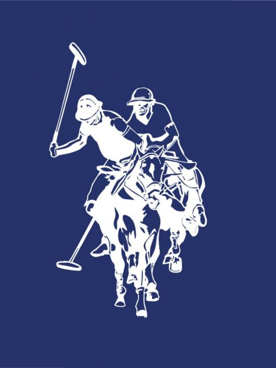 us-polo-assn-brand-logo-white-symbol-clothes-design-icon-abstract-illustration-with-blue-background-free-vector
