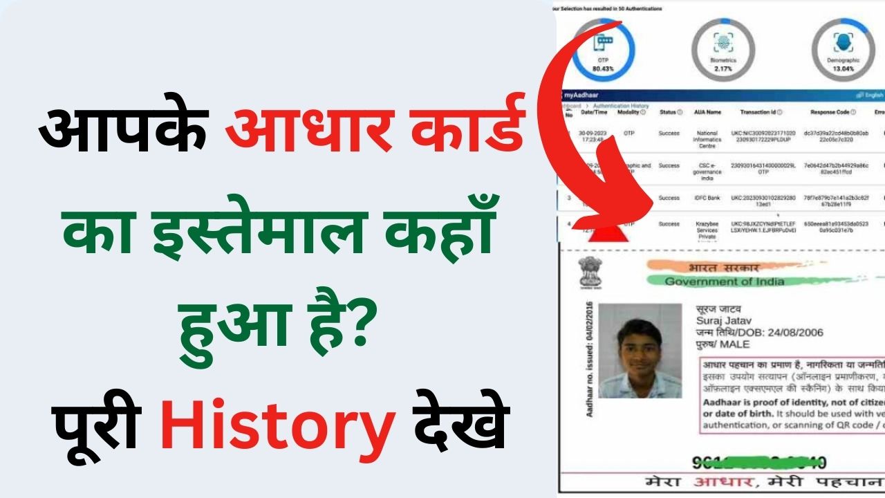 Aadhar Card History Check