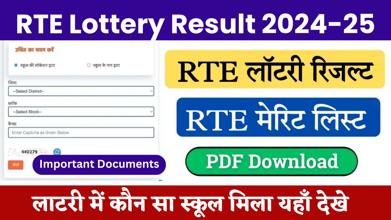 RTE Lottery Result 2024-25