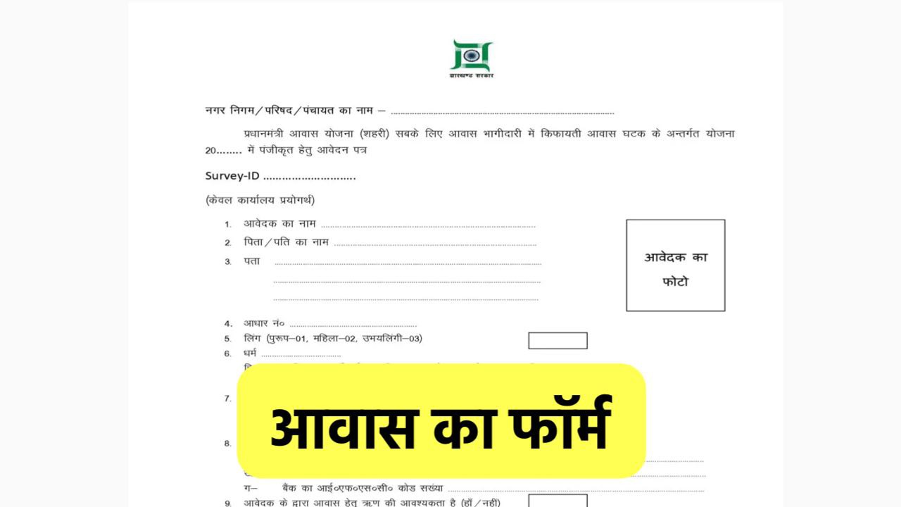 PM Awas Yojana Form 2025