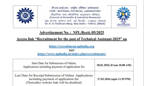 CSIR NPL Recruitment 2026