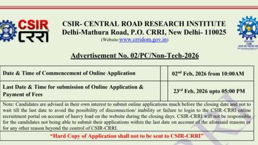 Delhi CSIR MTS Recruitment 2026