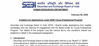 SEBI YPP Recruitment Notification 2026 For 91 Post