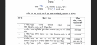 UPSSSC Exam Calendar Details Notification 2026, Download PDF