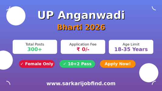Uttar Pradesh UP Anganwadi Bharti Notification 2026