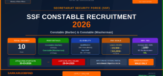 SSF Constable bharti 2026