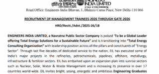 EIL Management Trainee Recruitment 2026
