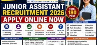 LIC HFL Junior Assistant Recruitment 2026