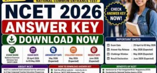 NTA National Common Entrance Test NCET 2026 Answer Key Download