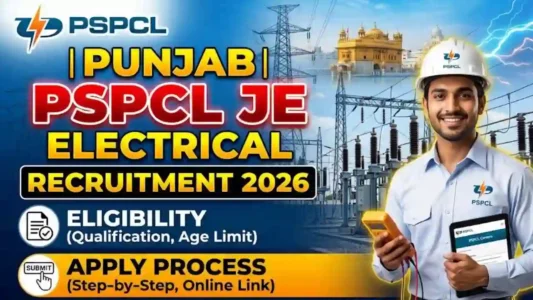 Punjab PSPCL JE Electrical Recruitment 2026