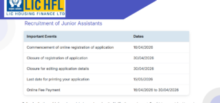 LIC HFL Junior Assistant Vacancy 2026