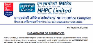 NHPC Apprentice Vacancy 2026