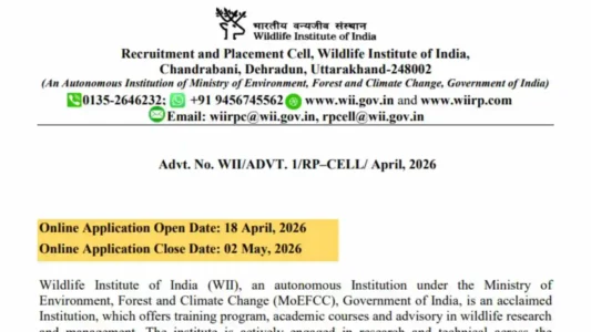 WII Project Assistant Recruitment 2026