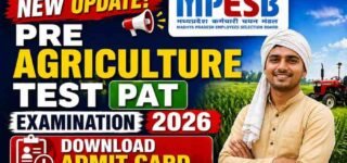 MPESB Pre Agriculture Test PAT Examination 2026 Download Admit Card