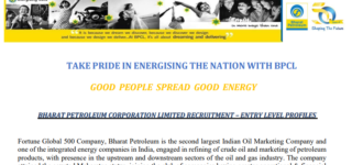 BPCL Recruitment Entry Level Posts Online Form 2026